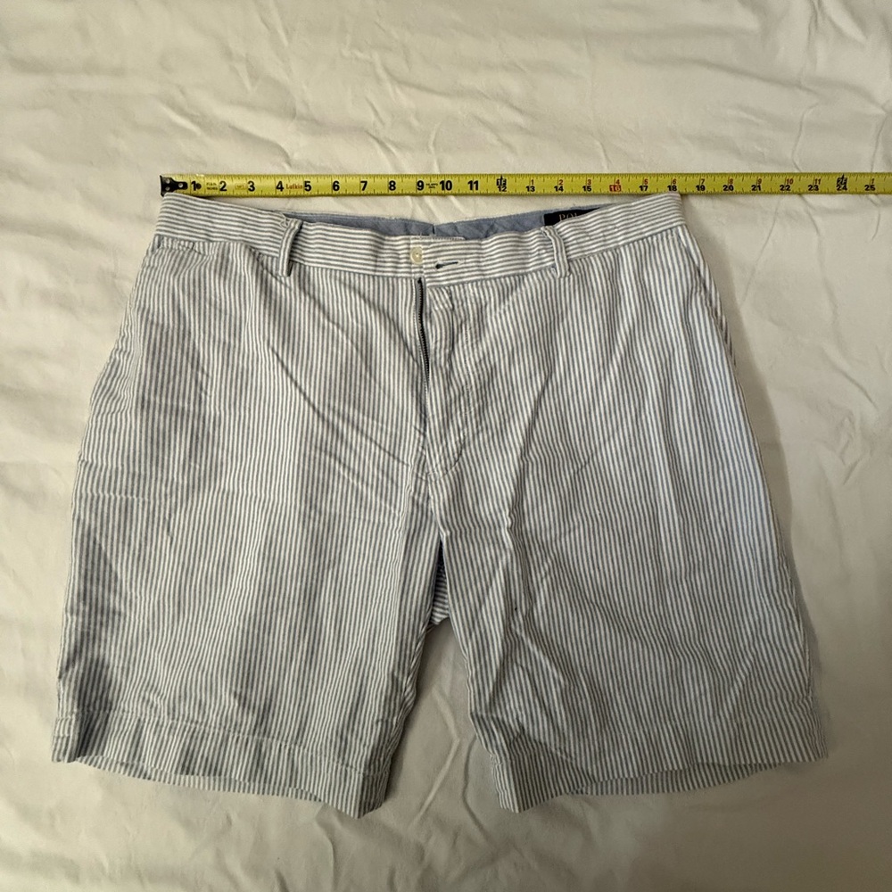 Polo Ralph Lauren Men's Light Blue Striped Shorts
